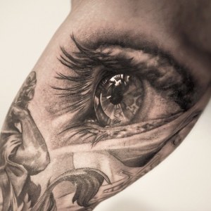 Eye tattoo by Niki Norberg