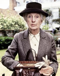 Joan Hickson, the greatest Miss Marple - 5 points if you can spot the wardrobe malfunction in this picture